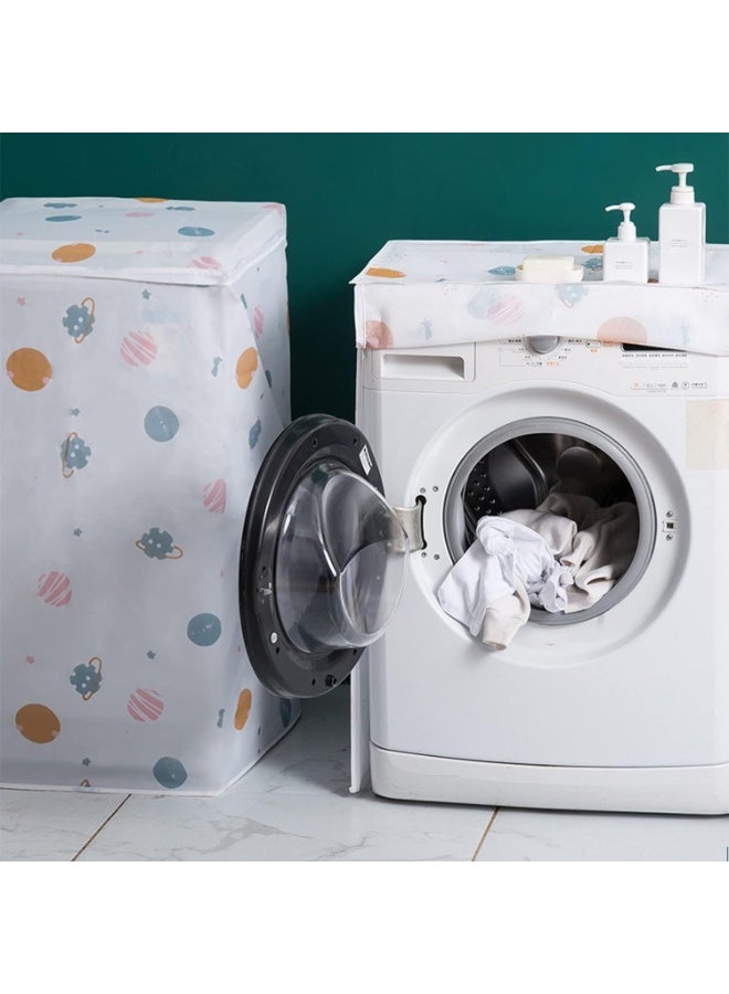 Waterproof Washing Machine & Dishwasher Cover for Front Load, PEVA Material, Zippered Design, Dust & Moisture Protection - Image 1